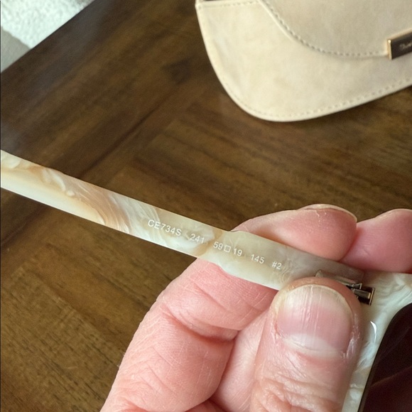 Chloe 734S Sunglasses with Case - Cream Champagne and Brown - Picture 6 of 10